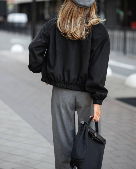 88 Бомбер з замши